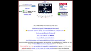 
                            2. Common Access Card (CAC) Information for home use