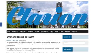 
                            7. Common Financial aid issues - The Clarion - Sinclair Clarion