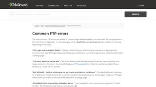 
                            9. Common FTP errors - siteground.com