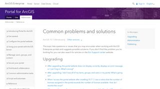 
                            1. Common problems and solutions—Portal for ArcGIS (10.7 and 10.7.1 ...