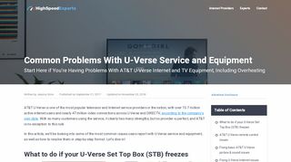 
                            9. Common Problems With U-Verse Service and …