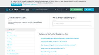 
                            4. Common questions - Keytrade Bank
