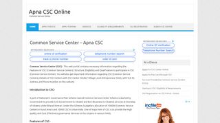 
                            6. Common Service Center - Apna CSC Online