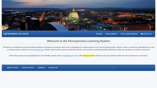 
                            7. Commonwealth of PA - My License Home