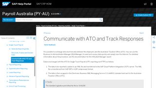 
                            7. Communicate with ATO and Track Responses - SAP Help Portal