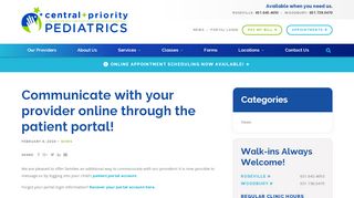 
                            2. Communicate with your provider online through the patient portal ...