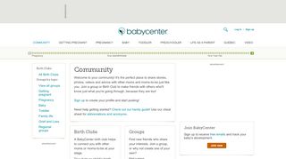 
                            9. Community - BabyCenter Canada