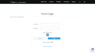 
                            4. Community Forums - Forum Login - Optiwave