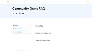 
                            6. Community Grant FAQ - Walmart Corporate