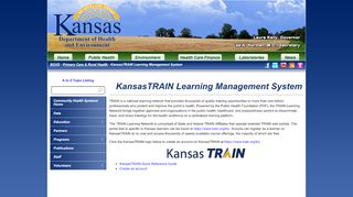 
                            3. Community Health ... - Kansas Department of Health and Environment