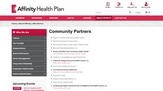 
                            6. Community Partners - Affinity Health Plan