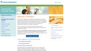 
                            11. Community Provider Portal - Northern California - Home