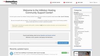 
                            6. Community Support / InMotion Hosting Community Support