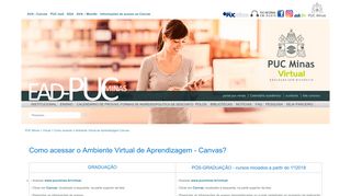 
                            4. Como acessar o Ambiente Virtual de ... - PUC Minas