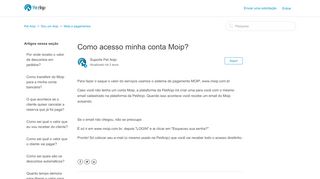 
                            5. Como acesso minha conta Moip? – Pet Anjo