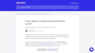 
                            5. Como alterar o responsável pela minha conta? | Central de ...