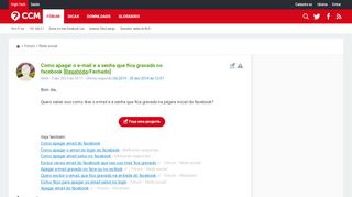 
                            10. Como apagar o e-mail e a senha que fica …