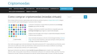 
                            6. Como comprar Criptomoedas (altcoins) com segurança?