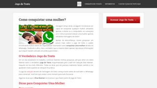 
                            3. Como conquistar uma mulher com o Jogo do Texto