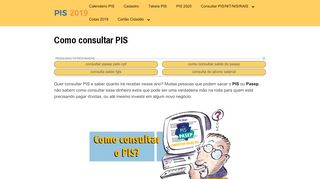 
                            6. Como consultar PIS 2019 → Saldo PIS/PASEP 【 …