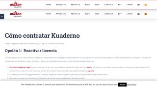 
                            6. Cómo contratar Kuaderno - Milton Education