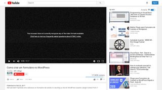 
                            3. Como criar um formulário no WordPress - YouTube