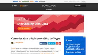 
                            9. Como desativar o login automático do Skype | Dicas e ...