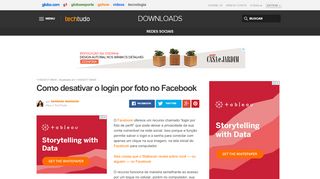 
                            6. Como desativar o login por foto no Facebook | Dicas e ...