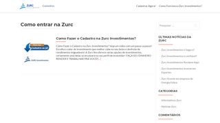 
                            4. Como entrar na Zurc em | Zurc Investimentos | Intermediações ...