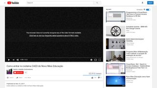 
                            9. Como entrar no sistema CAED do Novo Mais Educação - YouTube