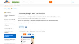 
                            4. Como faço login pelo Facebook? - Central de Ajuda - Peixe ...