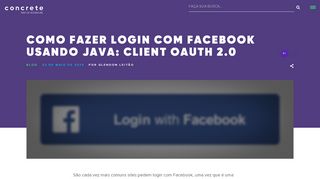 
                            7. Como fazer login com Facebook usando Java: Client OAuth 2.0