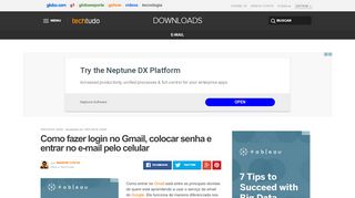 
                            5. Como fazer login no Gmail, colocar senha e entrar no e ...