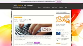 
                            8. Como Fazer Login no Wix | Como Criar um Site Grátis no Wix