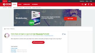 
                            4. Como fazer um login e o que é um login [Resolvido] - CCM ...