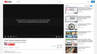 
                            6. COMO GANHAR DINHEIRO RÁPIDO - YouTube