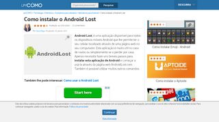 
                            3. Como instalar o Android Lost - 4 passos - Tecnologia umComo