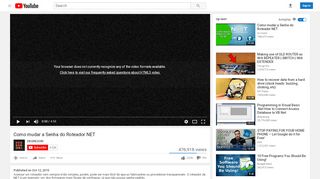 
                            8. Como mudar a Senha do Roteador NET - YouTube