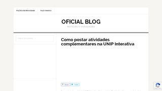 
                            2. Como postar atividades complementares na UNIP …