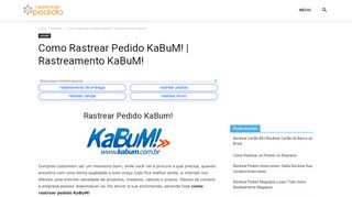
                            3. Como Rastrear Pedido KaBuM! | Rastreamento KaBuM!