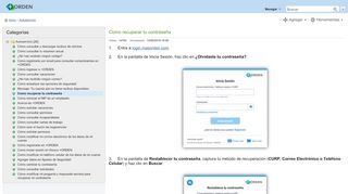 
                            4. Como recuperar tu contraseña | Aprendo +ORDEN - La base ...
