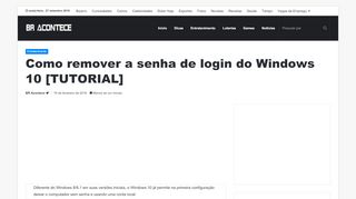 
                            6. Como remover a senha de login do Windows 10 [TUTORIAL ...