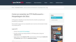 
                            6. Como se conectar ao FTP Multiusuario - Hospedagem de Sites