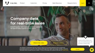 
                            9. Company Data Platform for Real-Time Sales | Vainu.io