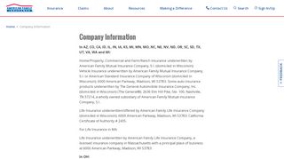 
                            8. Company Identification | American Family Insurance