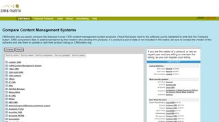 
                            5. Compare Content Management Systems - cmsmatrix.org - The ...