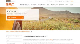 
                            7. Compare RAC vs AA Breakdown Cover | RAC