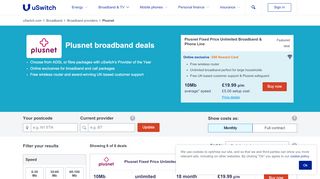 
                            8. Compare the Best Plusnet Broadband Deals & Packages