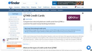 
                            5. Comparing QT Mutual Bank Credit Cards | finder.com.au