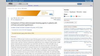 
                            1. Comparison of three adrenoreceptor blocking agents in patients with ...